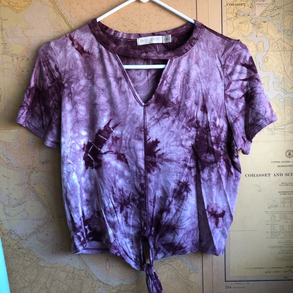 Purple tie-dye tshirt